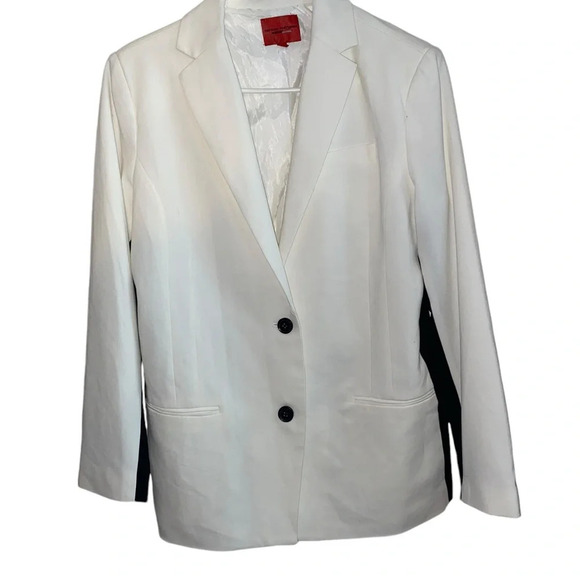 New Narciso Rodriguez For Design Nation White Black Blazer Fall Holiday Attire - Picture 5 of 16